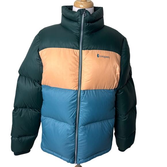 Cotopaxi Solazo Down Jacket Dark Forest & Melon Size XL - Picture 1 of 9
